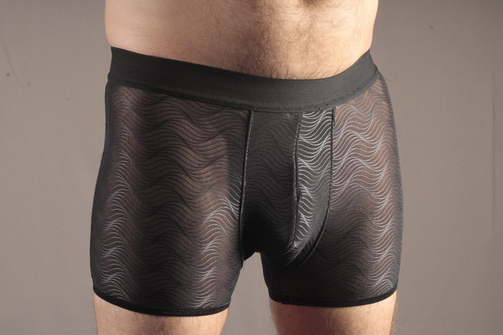 Herenboxer kant golfjes