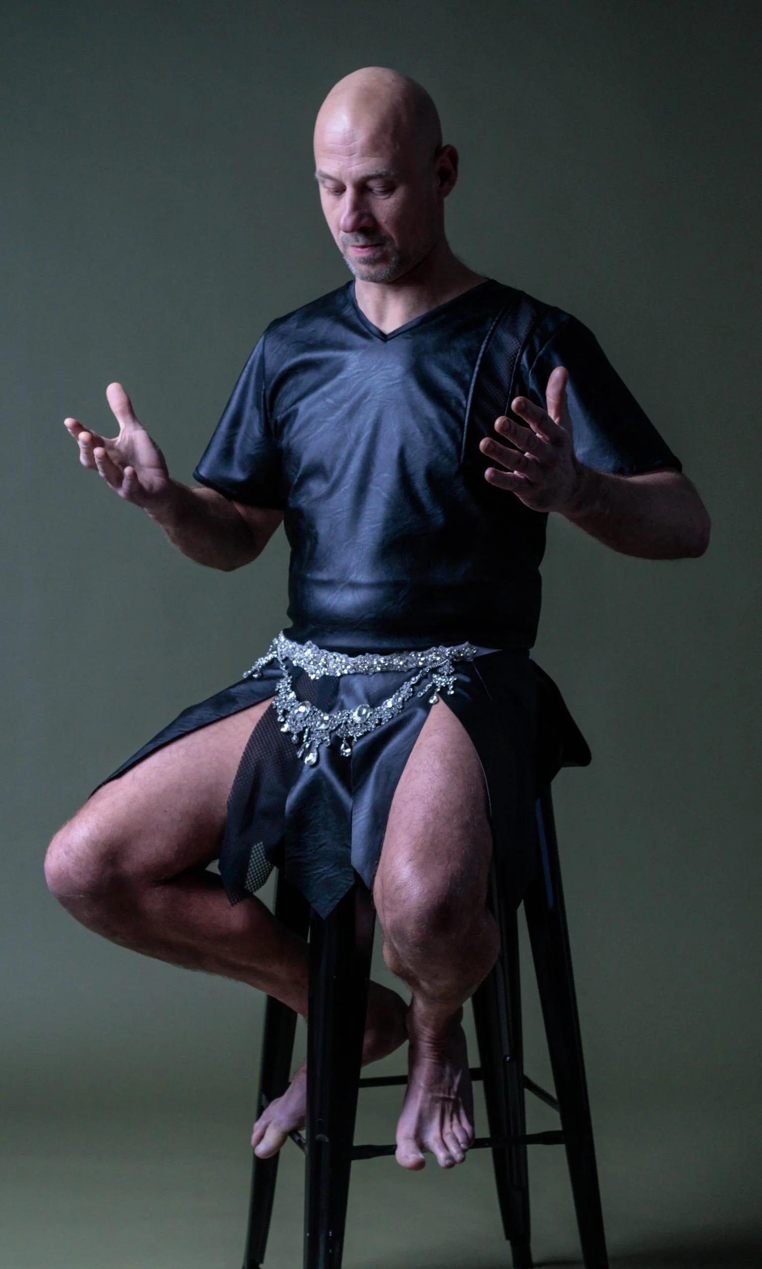 Herenset (nep)leer croco